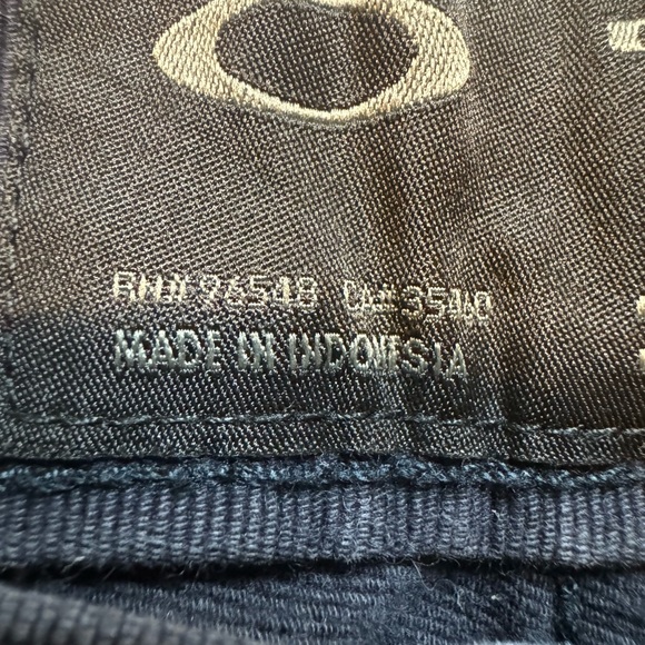 Oakley Slim Fit Casual Pants Mens Size 34x32 Navy Blue 100% Cotton - Picture 5 of 16